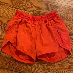 lululemon red tracker short